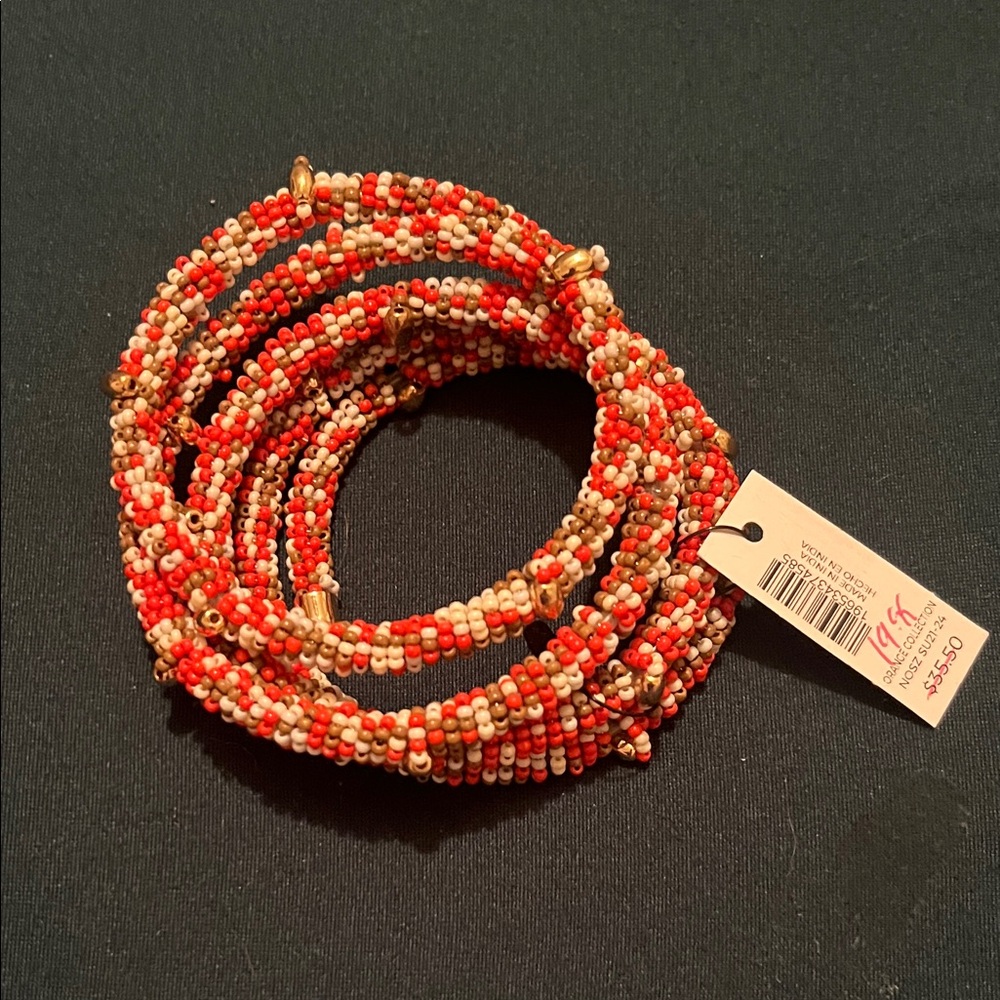 NWT Chico's Beaded Wrap Around Bracelet